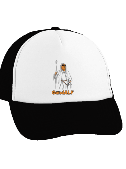 GandALF kšiltovka truckerka Black cap