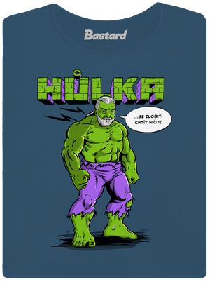 Hůlka dámské tričko premium Petrol Blue