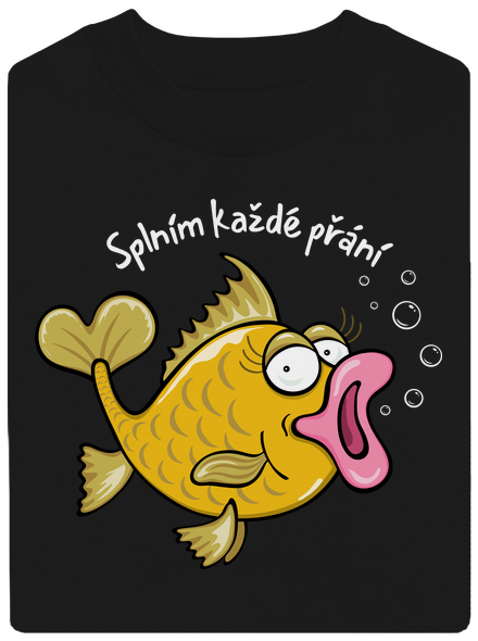 Zlaté rybky unisex mikina bez kapuce Black