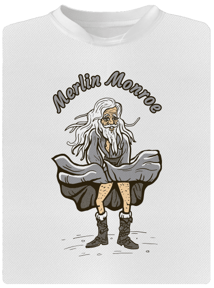 Merlin Monroe dětské sportovní tričko White