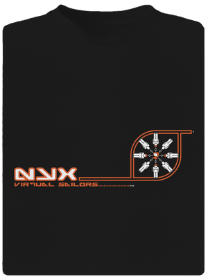 NYX Virtual Sailors dětské sportovní tričko Black