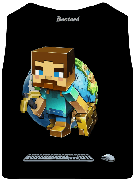 B17: Minecraft pánské tílko Black