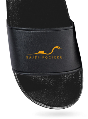 Najdi kočičku pantofle Black Black