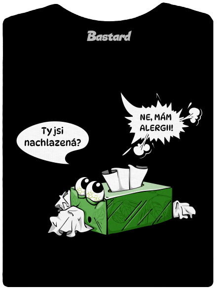 Mám alergii dámské tričko Black