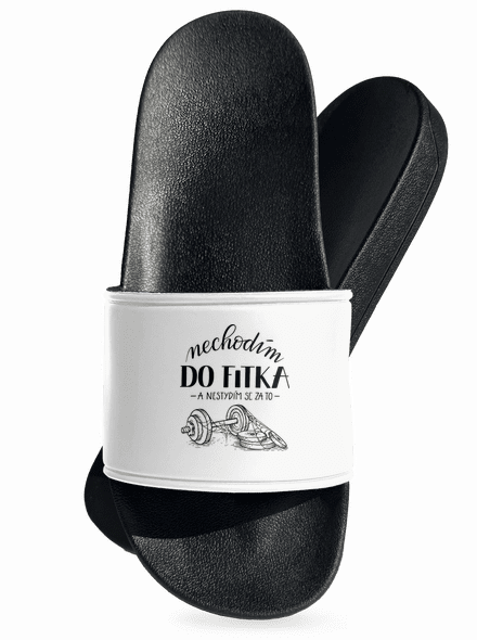 B12: Nechodim do fitka pantofle White