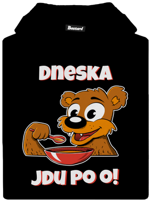 Dneska jdu po o dětská mikina klokanka Black