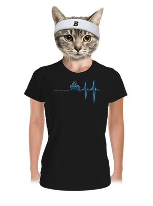 Coffee help dámské sportovní tričko Black