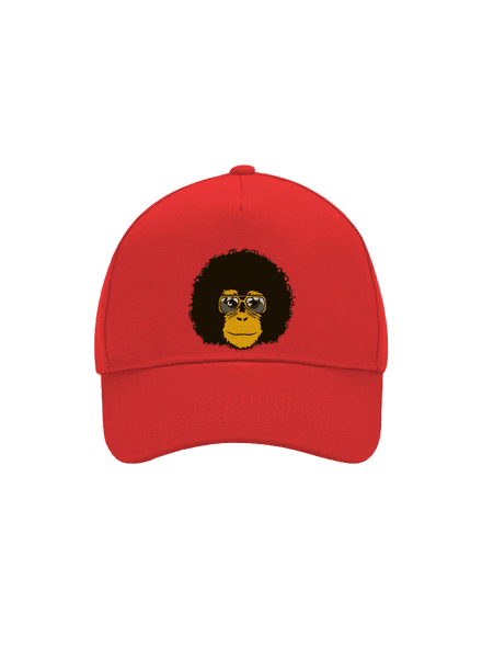 Retro opičák kšiltovka baseballka Classic Red