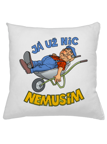 Nemusím polštář White