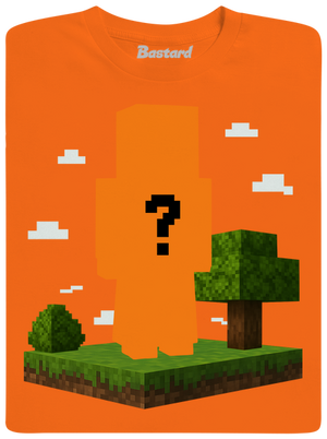 Minecraft z vlastní fotky dětské tričko Orange