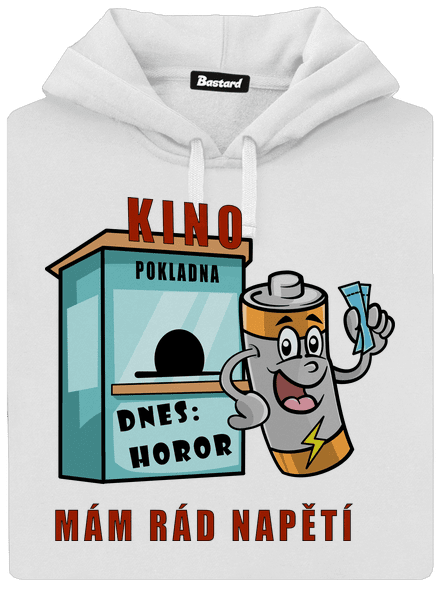 Mám rád napětí dámská mikina klokanka White