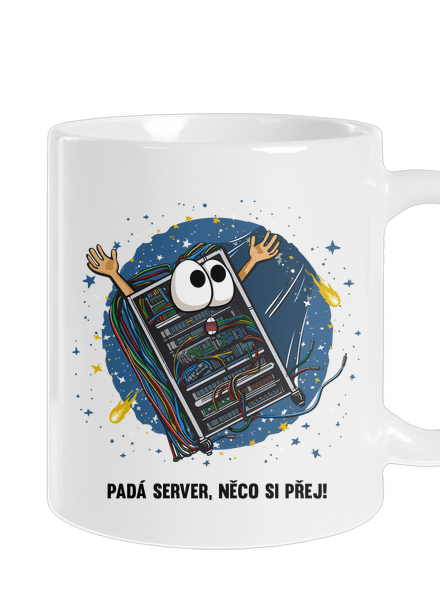 Padá server klasický hrnek White