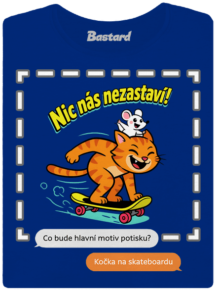 Vlastní AI obrázek dámské tričko Royal Blue Mal
