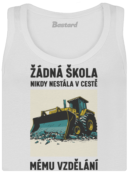 Žádná škola dámské tílko klasické White