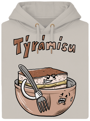 Týrámísu unisex mikina premium Pastel Macchiato