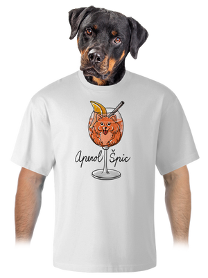 Aperol Špic unisex tričko oversized White