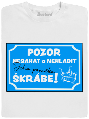 Pozor, nesahat pánské tričko White
