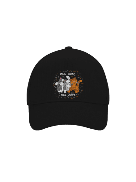 Moje rodina kšiltovka baseballka Black