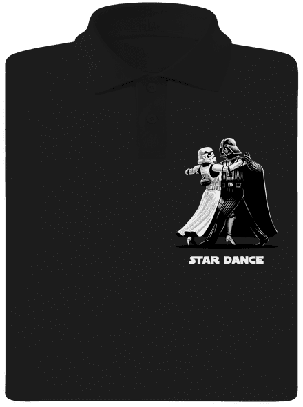 Star dance pánská polokošile Black