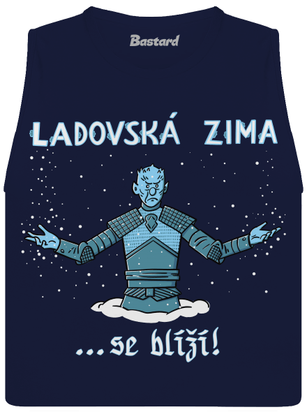 Ladovská zima se blíží dámské tílko volné Navy