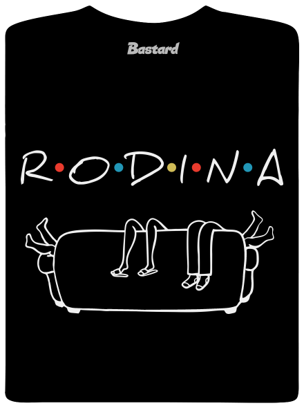 Rodina pánské tričko Black