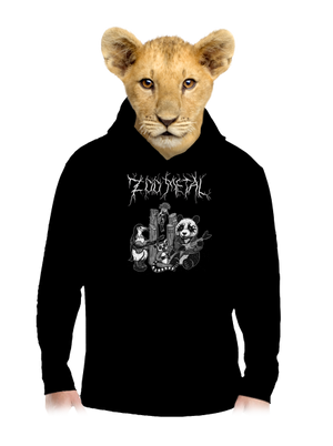 ZOO metal dětská mikina klokanka Black
