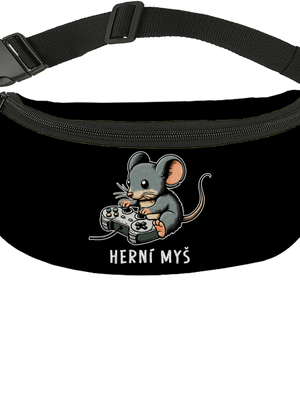 Herní myš ledvinka Black