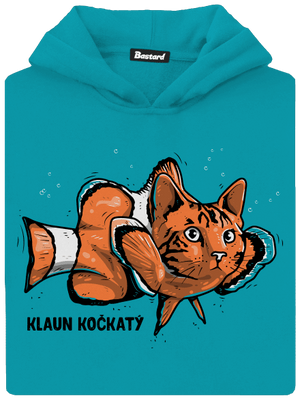 Klaun Kočkatý dětská mikina klokanka Hawaiian Blue