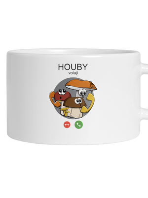 Houby volají hrnek makronka White