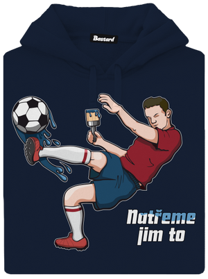 Natřeme jim to - Fotbal pánská mikina klokanka Navy