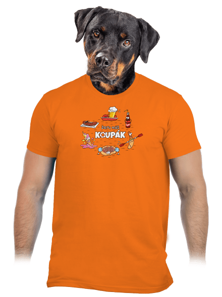 Český koupák pánské tričko Orange