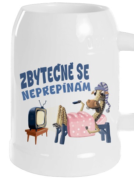 Zbytečně se nepřepínám půllitr White