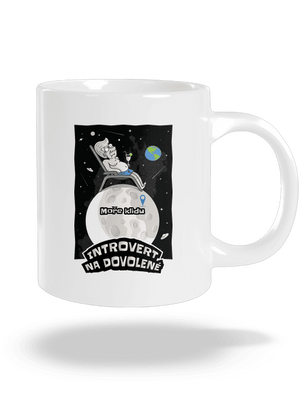 Introvert na dovolené velký hrnek White