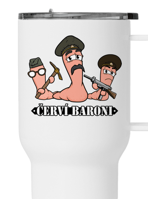 Červí baroni termohrnek White