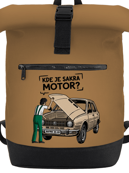 Kde je motor? batoh Caramel