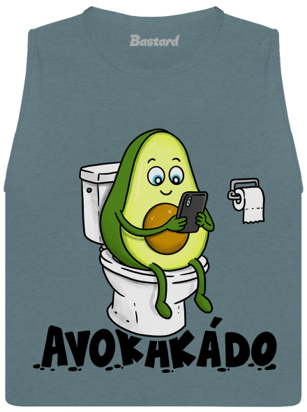 Avokakádo dámské tílko volné Heather Deep Teal