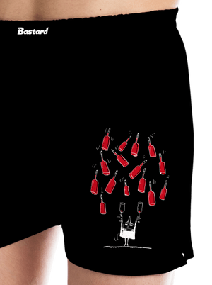 Šťastný vinař pánské trenky Black