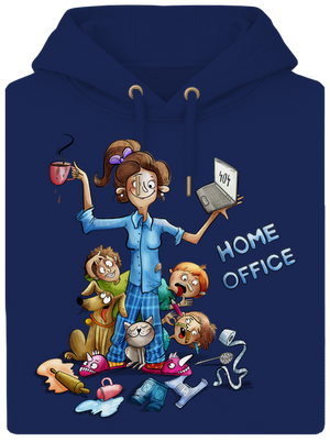 Maminčin home office unisex mikina premium Navy