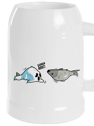 Leklá ryba půllitr White