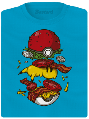 Pokémon burger dámské sportovní tričko Blue Atol