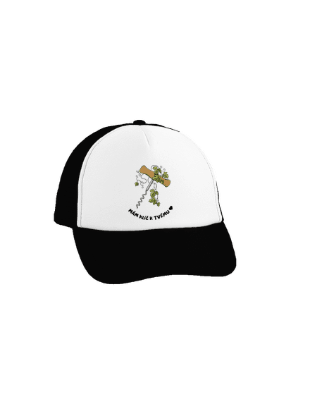 Otevři mé srdce kšiltovka truckerka Black cap