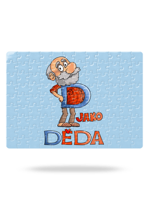 D jako děda puzzle White