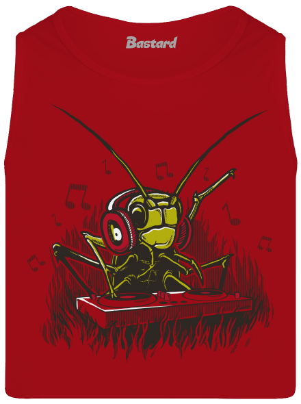 DJ cvrček pánské tílko Red