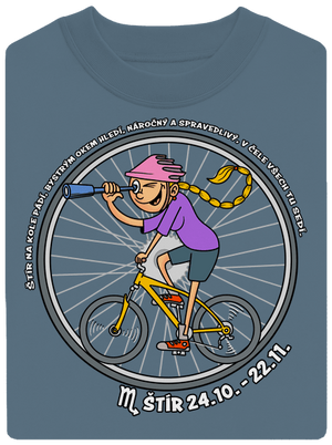 Cyklistický horoskop: Štír unisex mikina bez kapuce Nordic Blue