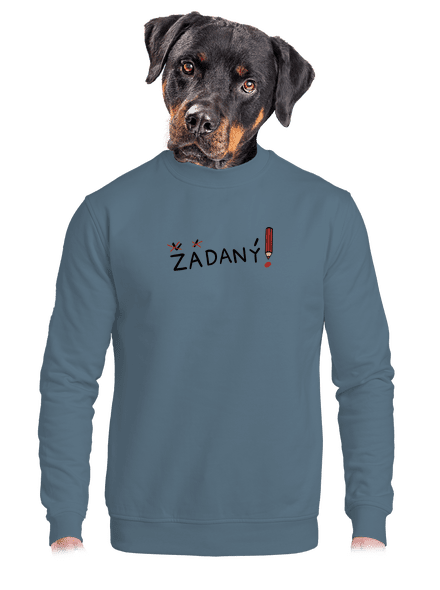 Zadaný a zadaná unisex mikina bez kapuce Nordic Blue