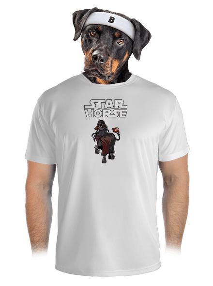 Star horse pánské sportovní tričko White