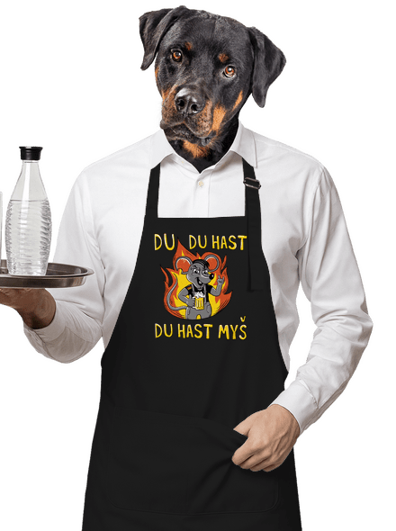 Du hast myš zástěra Black