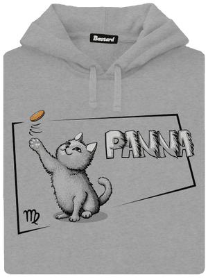 Kočičí horoskop: Panna pánská mikina klokanka Light Melange