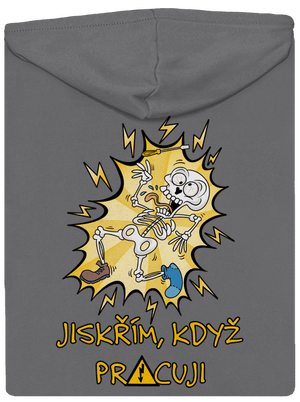 Jiskřím dámská mikina na zip Steel Gray