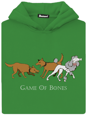 Game of Bones dětská mikina klokanka Kelly Green AWD